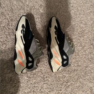 Yeezy Black and Gray Sneakers Modern Design